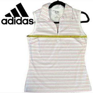 Adidas Women's Golf Sleeveless Small Quarter-Zip V-Neck. **Like NEW**